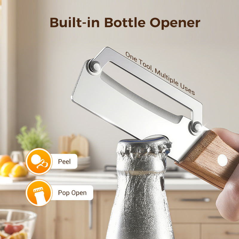 🥕 2 KAUFEN, 1 GRATIS! 🔥 Multifunktionaler Gemüseschäler für die Küche – Klinge aus Edelstahl, ergonomischer Griff und perfekt für Obst und Gemüse ✨