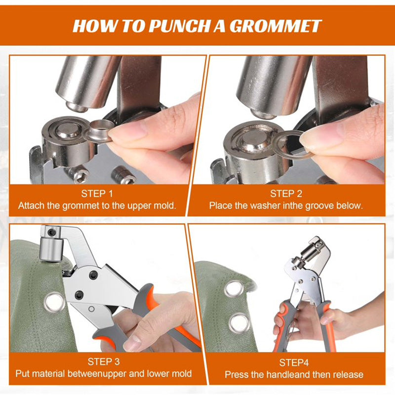 🔩 Manuelle Stanzmaschine – Werkzeug für Knöpfe und Ösen