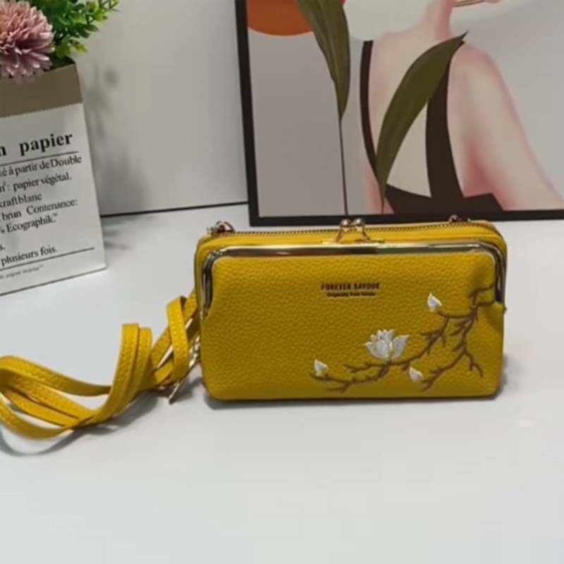 METALLO Clutch - Umhängetasche & Brieftasche in Einem