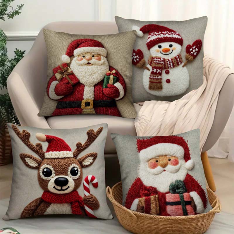 Weihnachten Cute Cartoon Kissenbezug