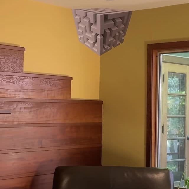 🧠✨ Impossible Corners Wandkunst – Ein Set mit Aufklebern, die eine optische Täuschung erzeugen und die Realität Ihres Zimmers verändern! ✨🎨