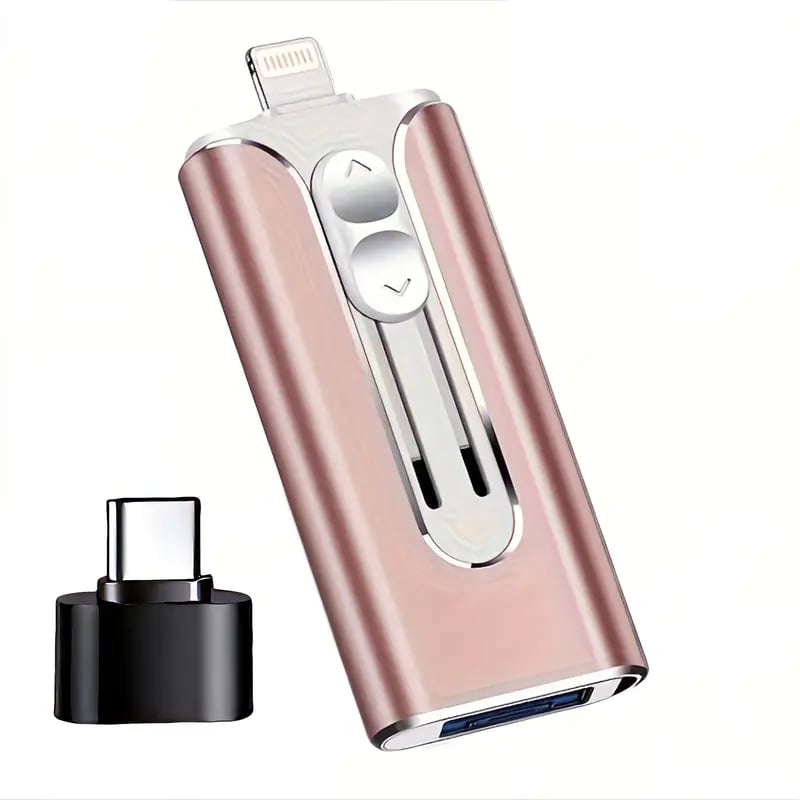 🔥Het Försäljning - 49% Rabatt🔥16 ~ 256 GB Micro USB + 8 Pin + USB 3.0 4 in 1 Praktischer U-Disk-Dator