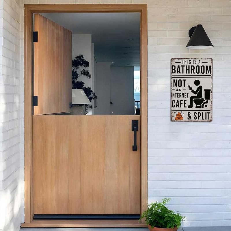 🚽Dies ist ein Badezimmer, kein Internetcafé – Retro Blechschild (20x30cm)😂