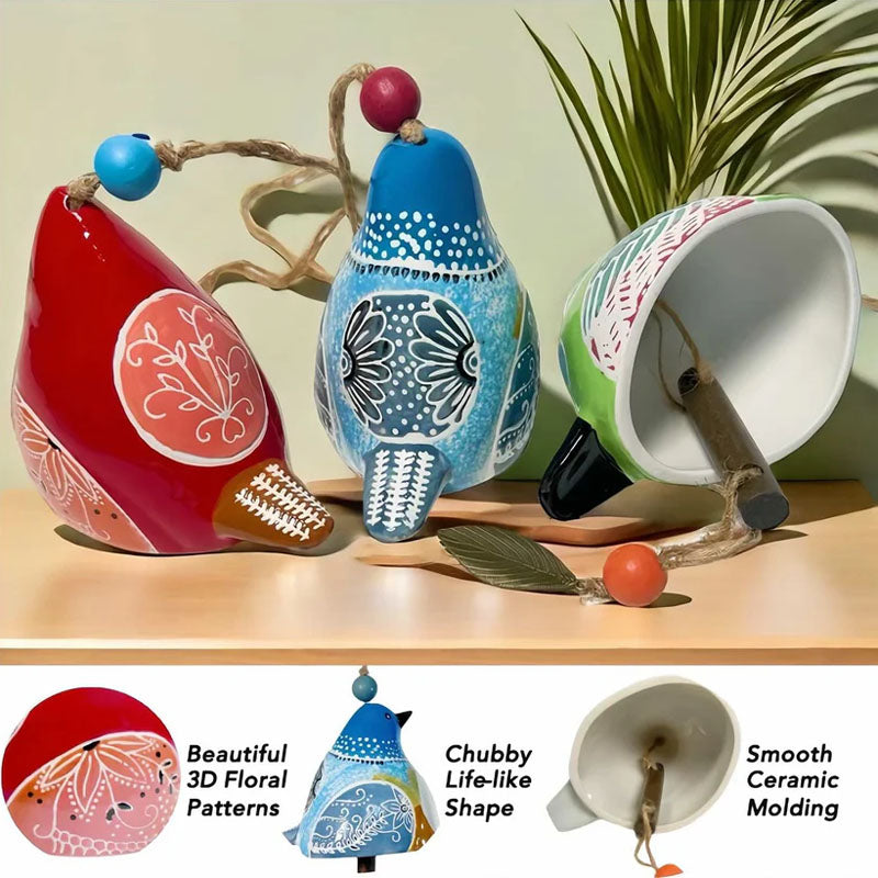 🦜✨ "Melodia Vogelgesang Windspiel" - Handgefertigte Dekoration mit natürlichem Klang