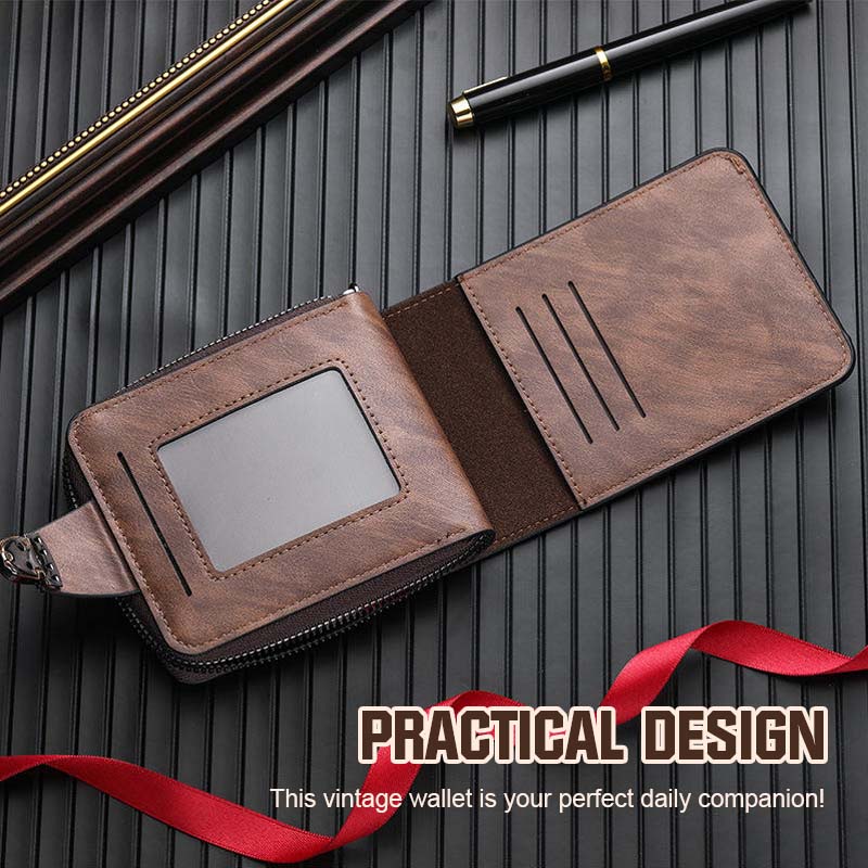 Herren-Geldbörse im Vintage-Stil