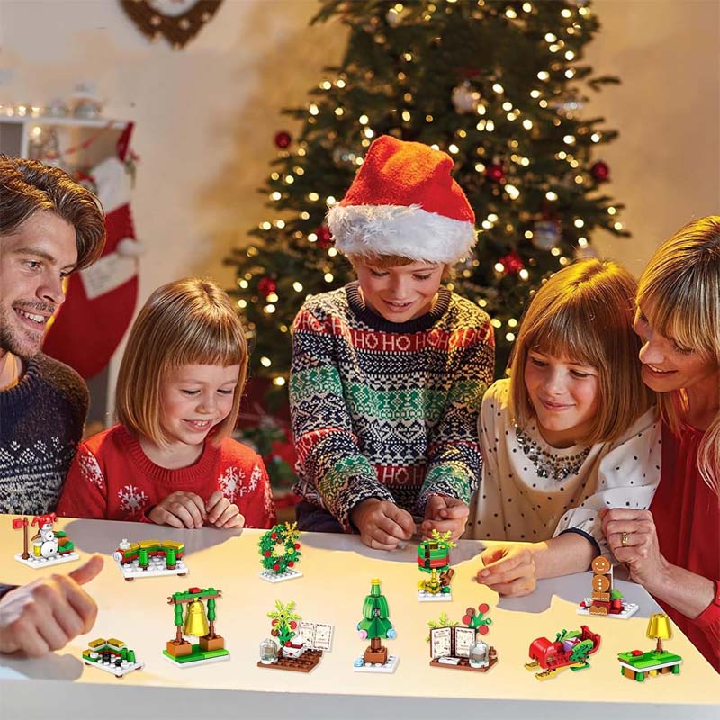 Weihnachts-Diy-Montage-Baustein-Blindbox