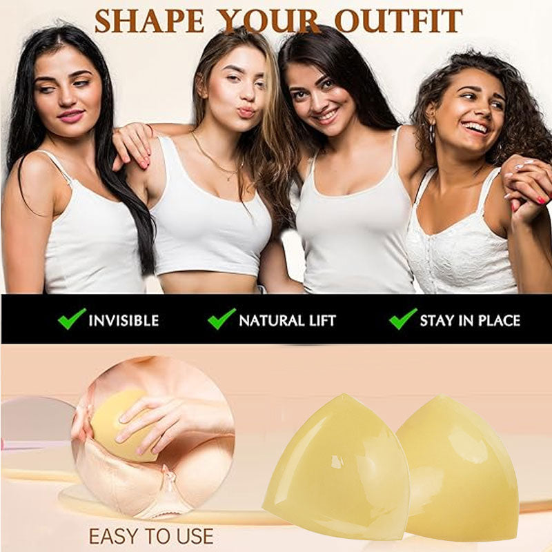 🌸【Invisible Lift】"SilkPeak" Push-Up Brustpads – Unsichtbar & Wasserdicht!