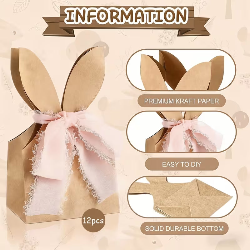 🐰 Osterhasen-Geschenktüten aus Kraftpapier