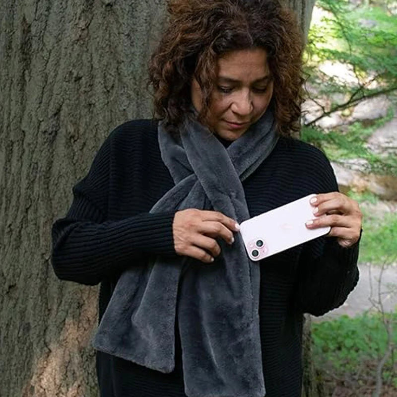 🧣✨ Geheimtasche im Schal – versteckter Reißverschluss für Handy, Karten und Schlüssel! ✨📱