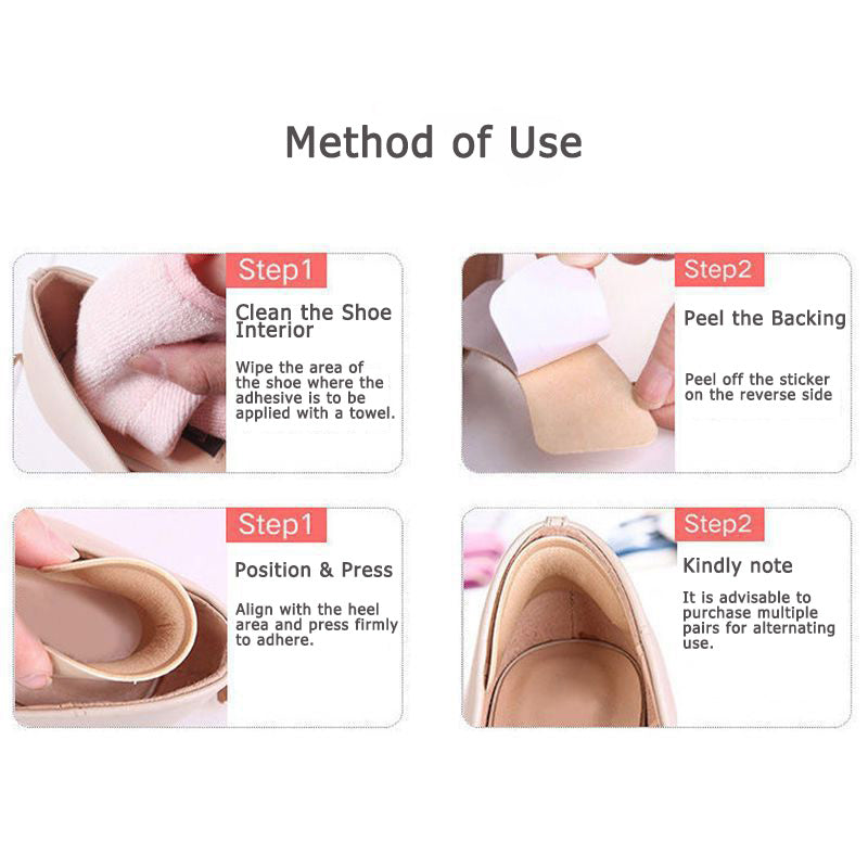 4D Anti-Blister Heel Grips – Verhindern Sie Verrutschen und Scheuern (8 Stück)