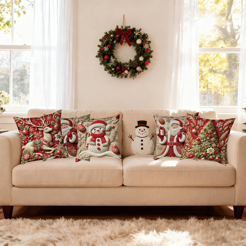 🎅Weihnachts-Schnäppchen 49 % RABATT🏆Roter Weihnachtskissenbezug