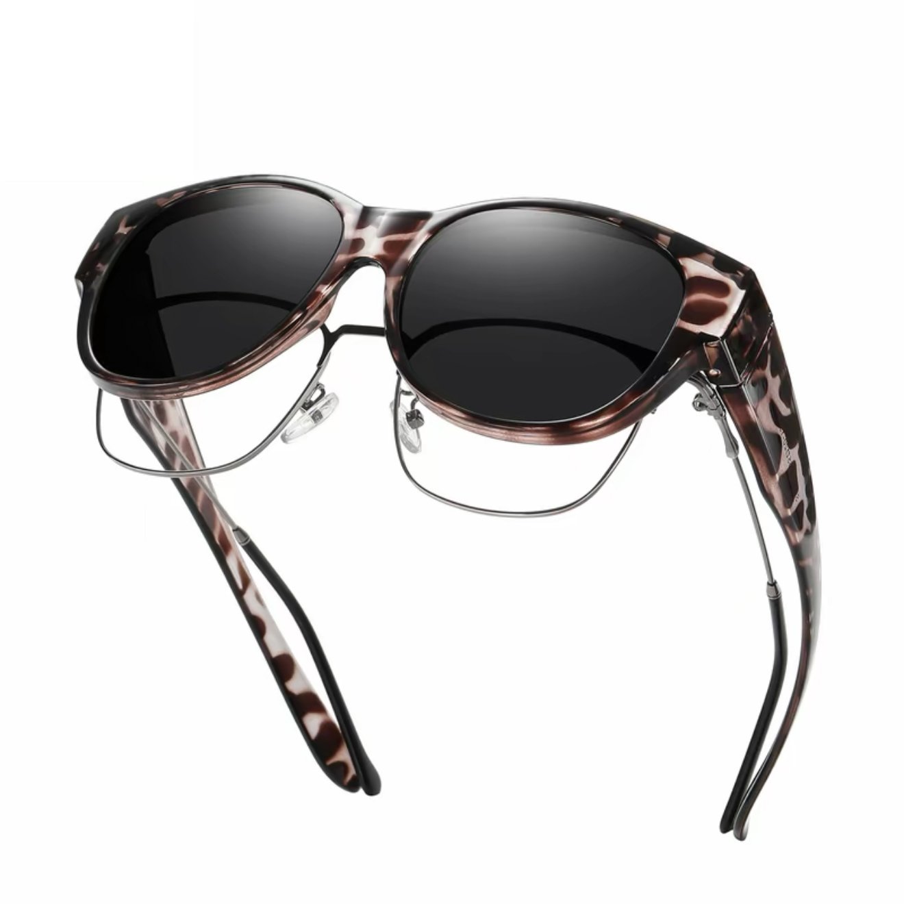 🕶 Neue Cat-Eye-Sonnenbrille in Übergröße, mit polarisierenden Gläsern und UV400-Schutz.