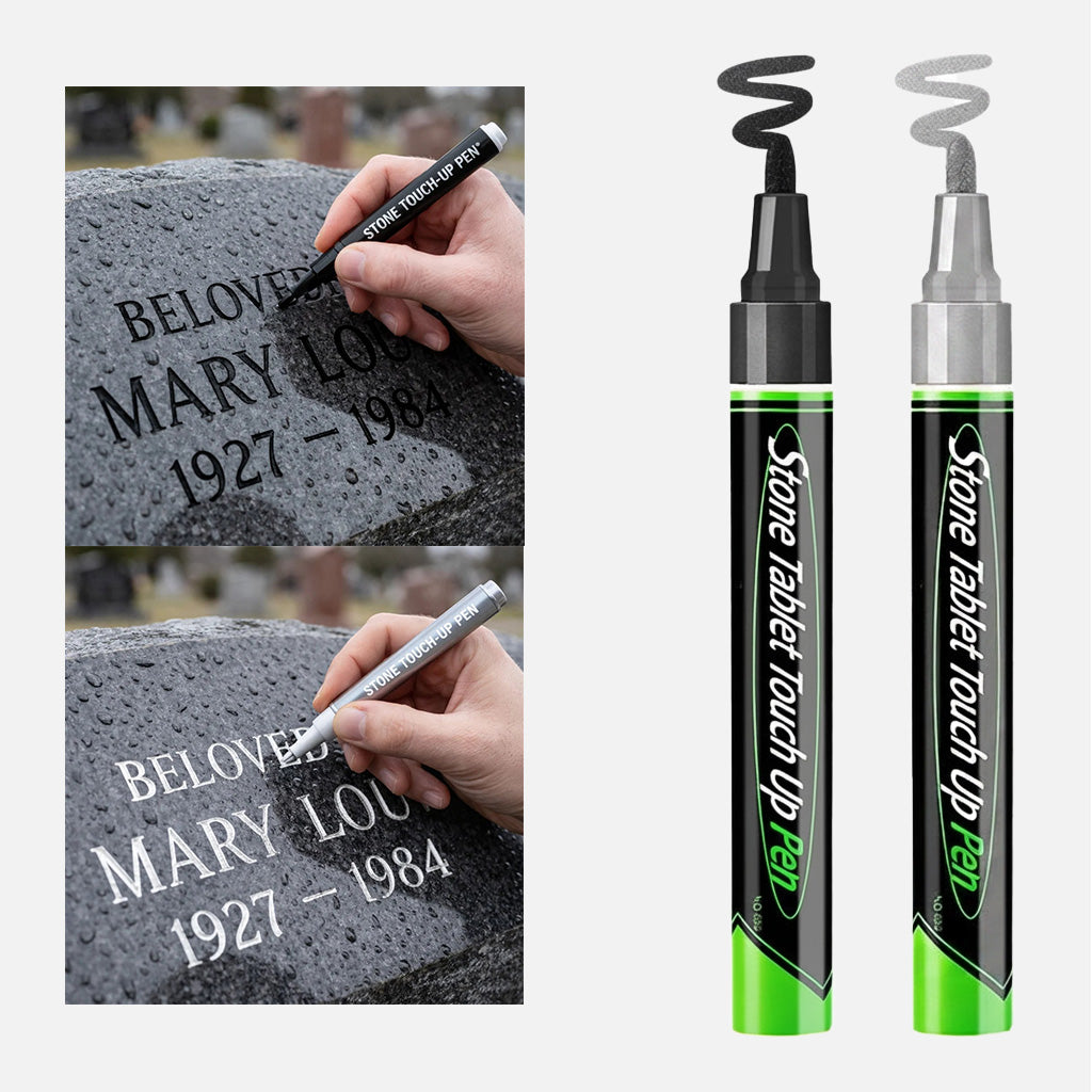 🎁 1 kaufen, 1 gratis erhalten 🐦 Goldfarbene Grabstein-Klammer zur Restaurierung verblasster Grabsteininschriften