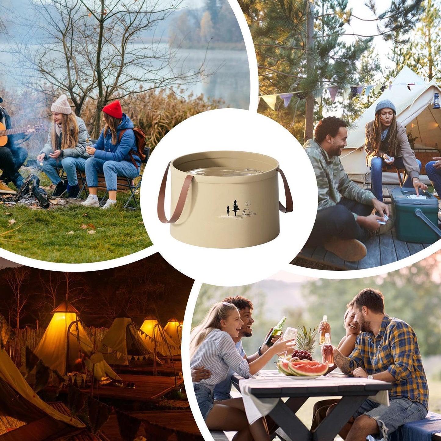 【Camping Must-Have】Faltbarer Wassereimer - Auslaufsicher & Ultra-Portabel!