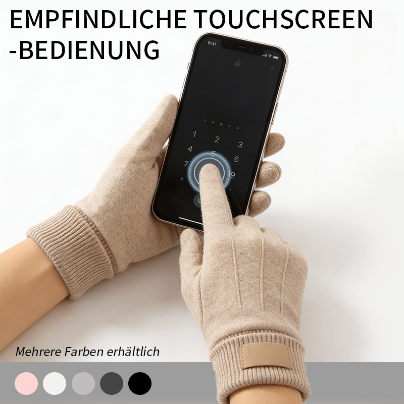 🧤✨ Arlo Cashmere-Look Touchscreen Handschuhe – Doppelseitiges Mikrofaser-Fleece für Elegante Wärme! ✨📱