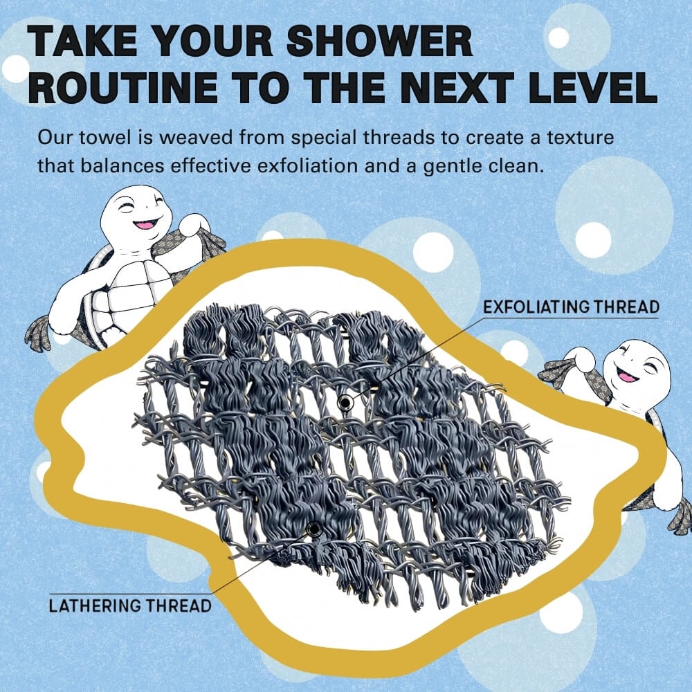 🎁Letzter Tag: Kaufen Sie 1 und erhalten Sie 2 gratis🔥🧼Antibakterielles Peeling-Duschtuch🚿