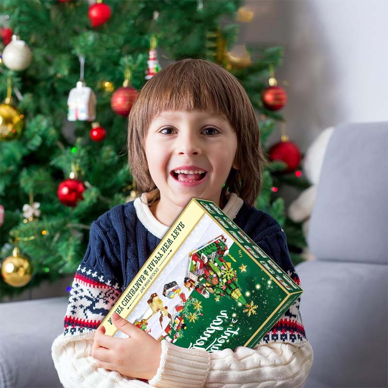 Weihnachts-Diy-Montage-Baustein-Blindbox