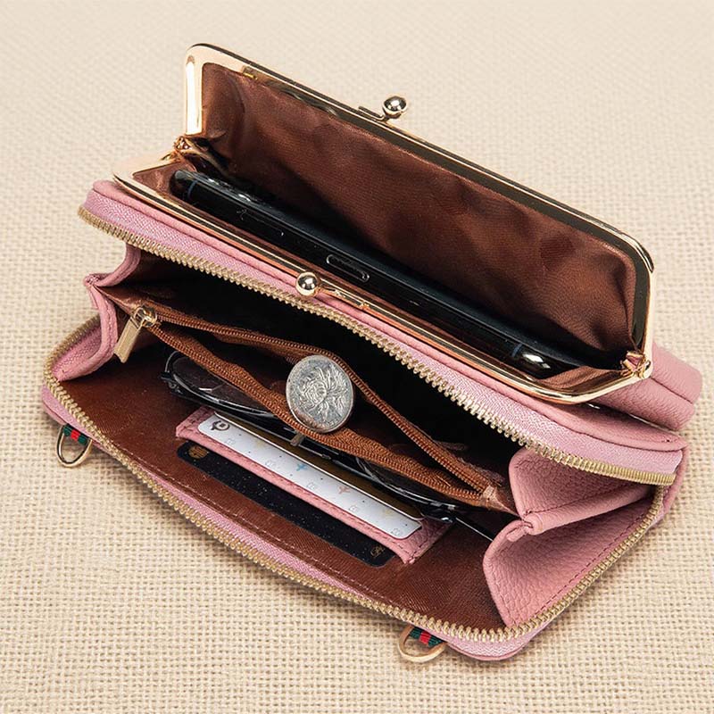 METALLO Clutch - Umhängetasche & Brieftasche in Einem