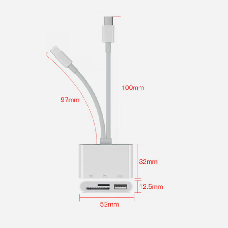 3-in-1-Kartenlesegerät