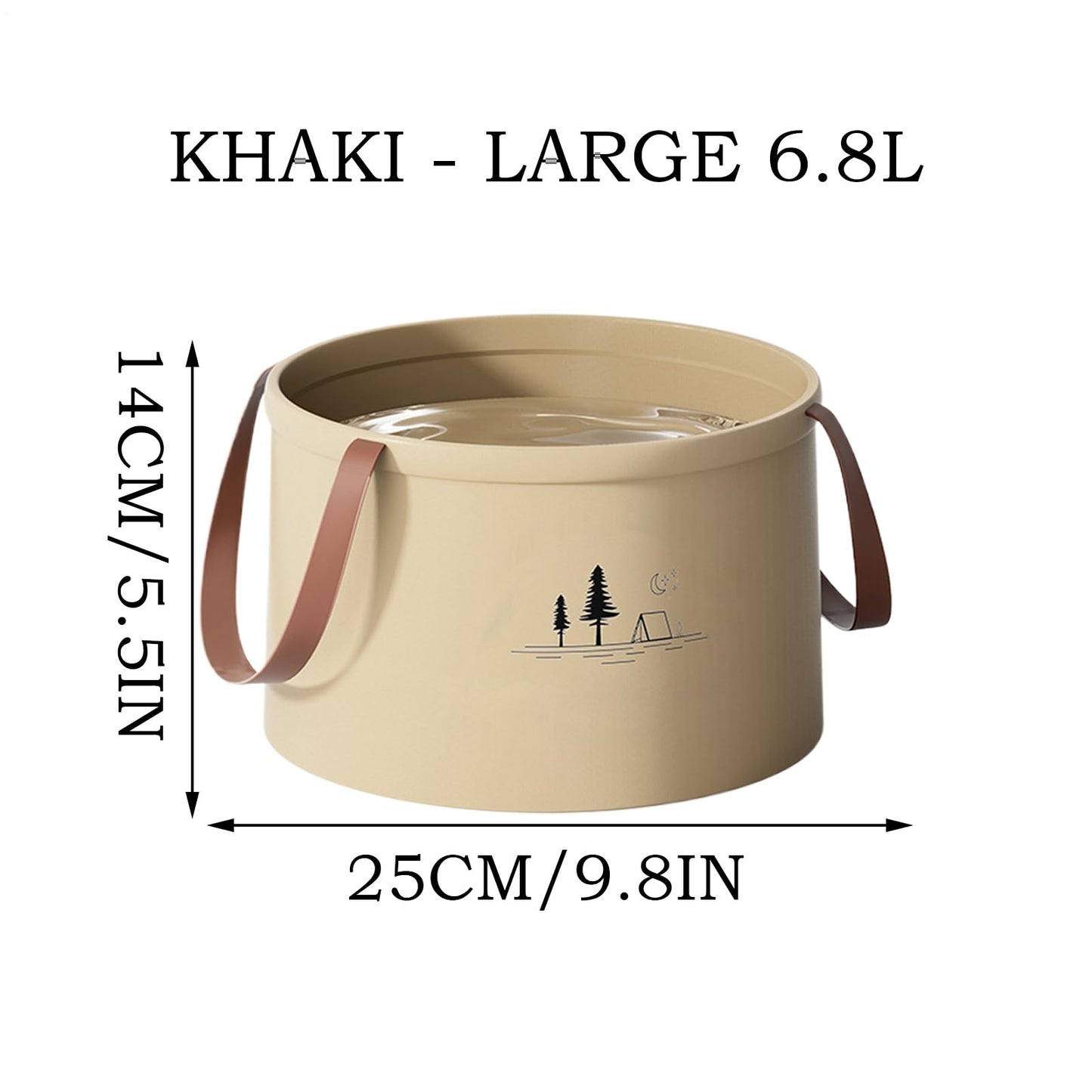 【Camping Must-Have】Faltbarer Wassereimer - Auslaufsicher & Ultra-Portabel!