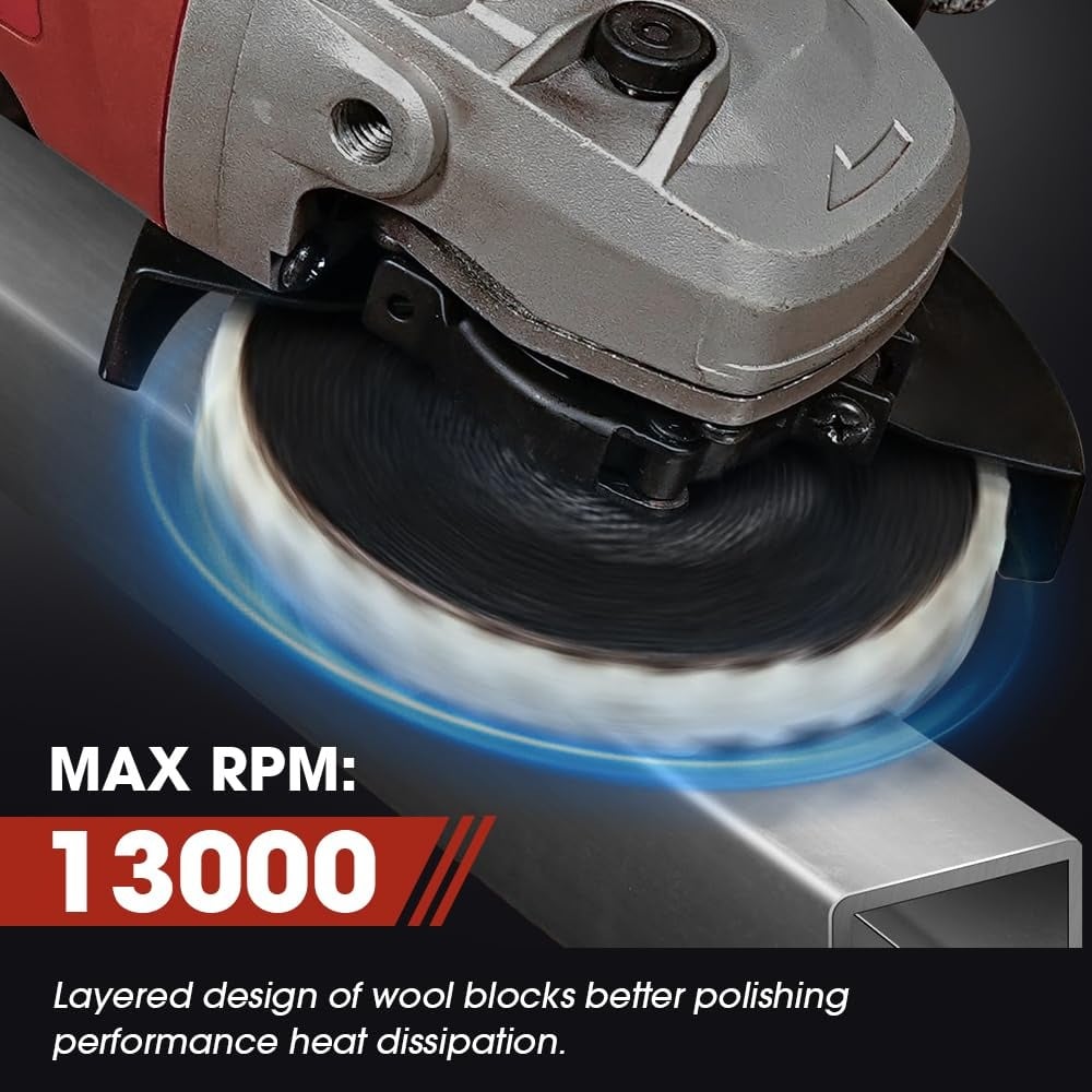 🔥Letzter Tag 48 % RABATT – Premium-Polierplatte aus Wollfilz für Winkelschleifer