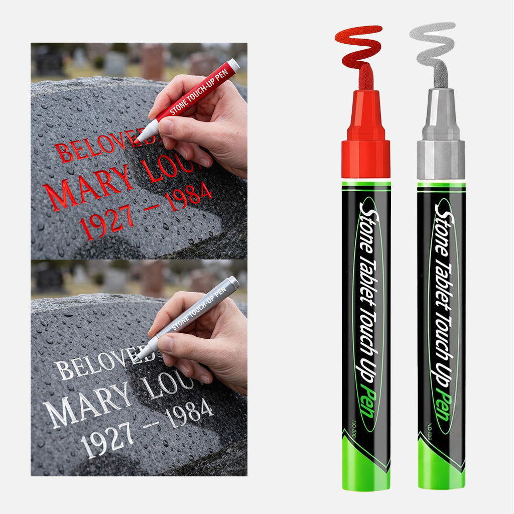 🎁 1 kaufen, 1 gratis erhalten 🐦 Goldfarbene Grabstein-Klammer zur Restaurierung verblasster Grabsteininschriften
