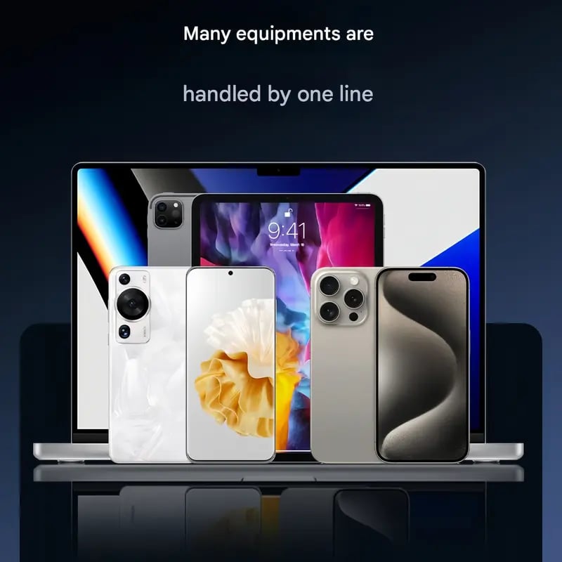 ⚡🔋 2-in-1 unsichtbares Ladekabel – 240-W-Schnellladekabel mit integriertem klappbarem Handyhalter! ✨📱