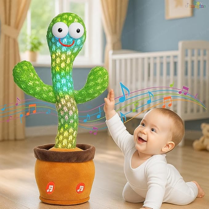 🌵 Tanzendes und sprechendes Kaktus-Spielzeug – Interaktives musikalisches Plüschtier