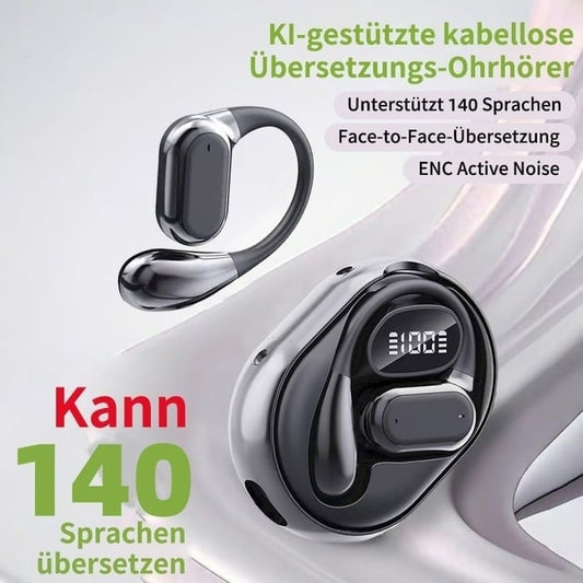 🎧✨ KI Echtzeit-Übersetzungs-Ohrhörer – 140 Sprachen Sofortübersetzung mit Noise Cancelling! ✨🗣️(kompatibel mit iOS und Android)