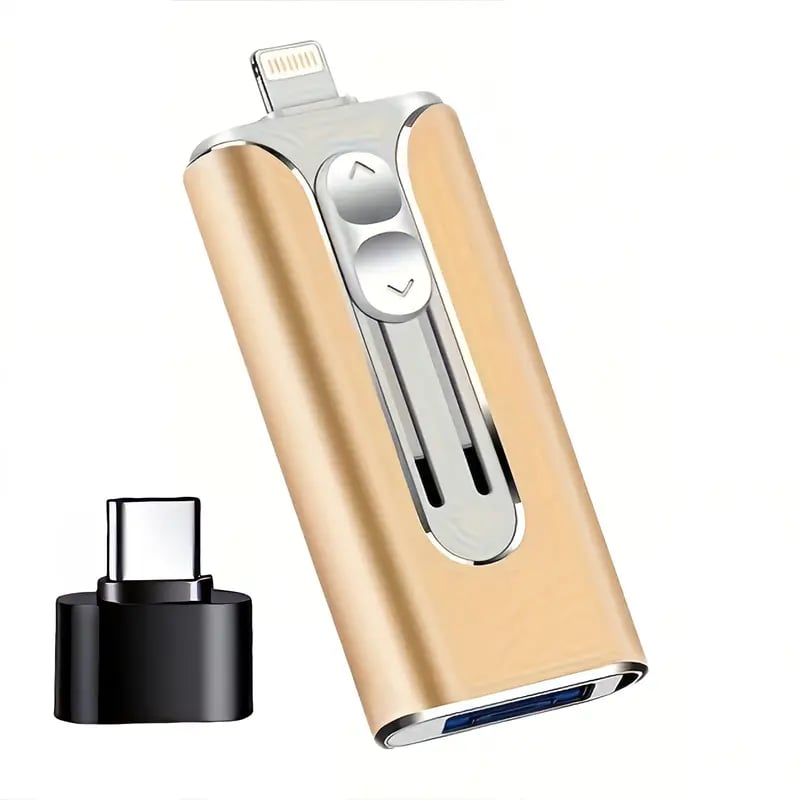 🔥Het Försäljning - 49% Rabatt🔥16 ~ 256 GB Micro USB + 8 Pin + USB 3.0 4 in 1 Praktischer U-Disk-Dator