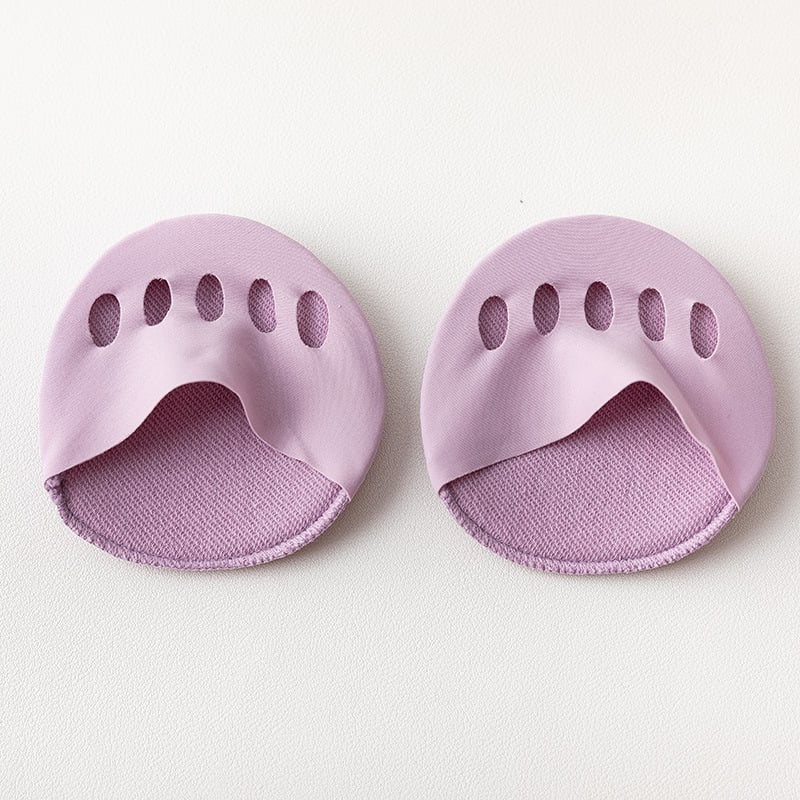 👠✨ Fünfzehen-Vorderfußpolster für Frauen | Stoßdämpfende Einlegesohlen für hohe Absätze | Schwarz/Beig