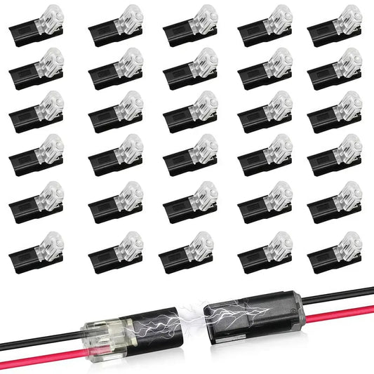 Schnelle Verkabelung🔌Doppelkabelanschluss Anschlüsse der LED-Lichterkette 2 Stifte
