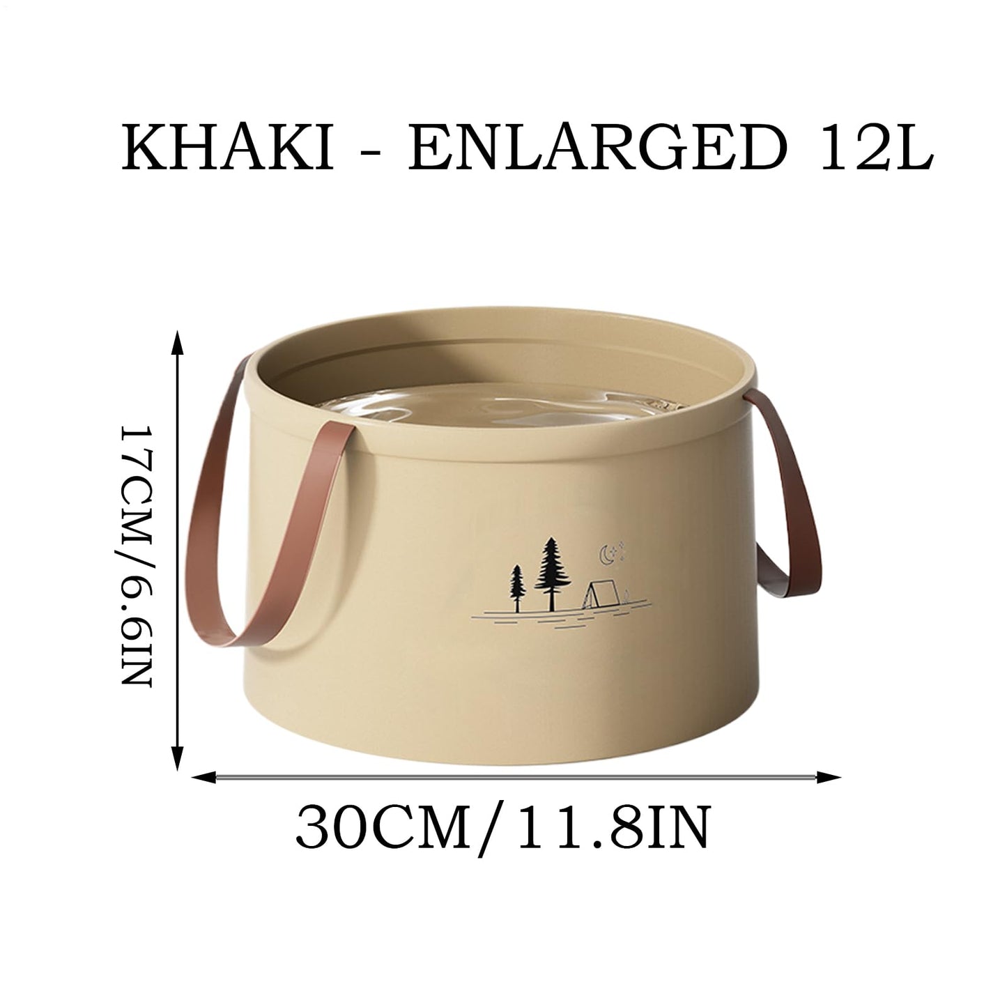 【Camping Must-Have】Faltbarer Wassereimer - Auslaufsicher & Ultra-Portabel!