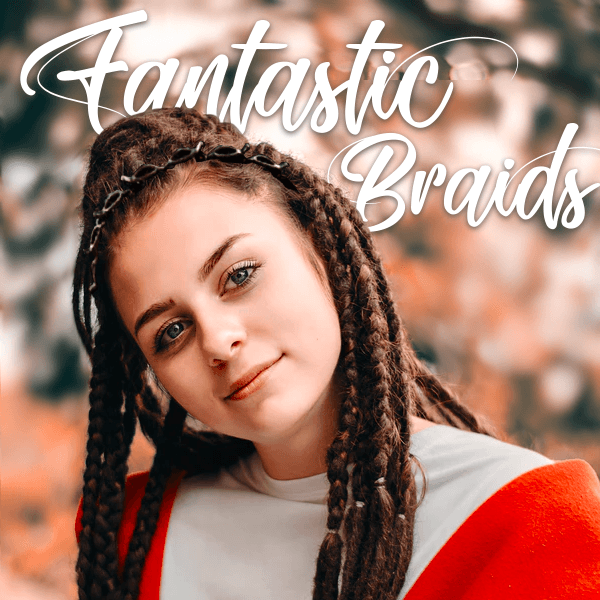 Doppelte Ponyfrisur mit Haarnadel