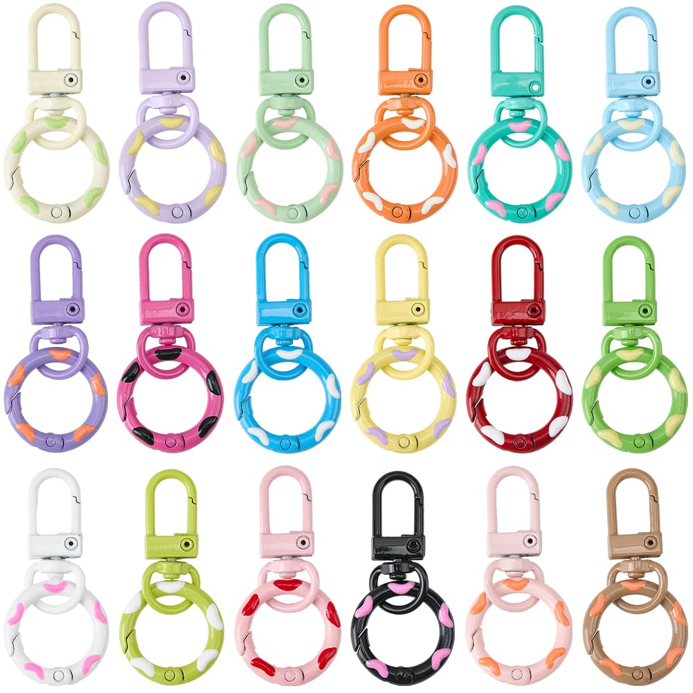 🔥ColorJoy Federring-Schlüsselanhänger-Set (18-teilig)