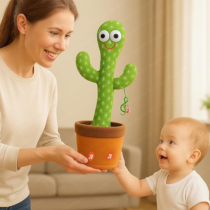 🌵 Tanzendes und sprechendes Kaktus-Spielzeug – Interaktives musikalisches Plüschtier
