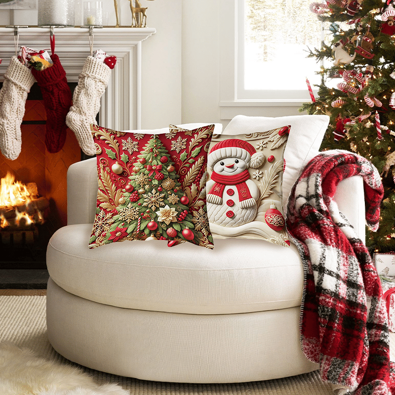 🎅Weihnachts-Schnäppchen 49 % RABATT🏆Roter Weihnachtskissenbezug