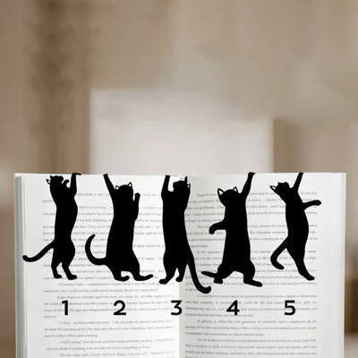 😺📚 Metall-Lesezeichen-Set – 5 bezaubernde Lesezeichen mit Katzenmotiv für Buchliebhaber! ✨🐾