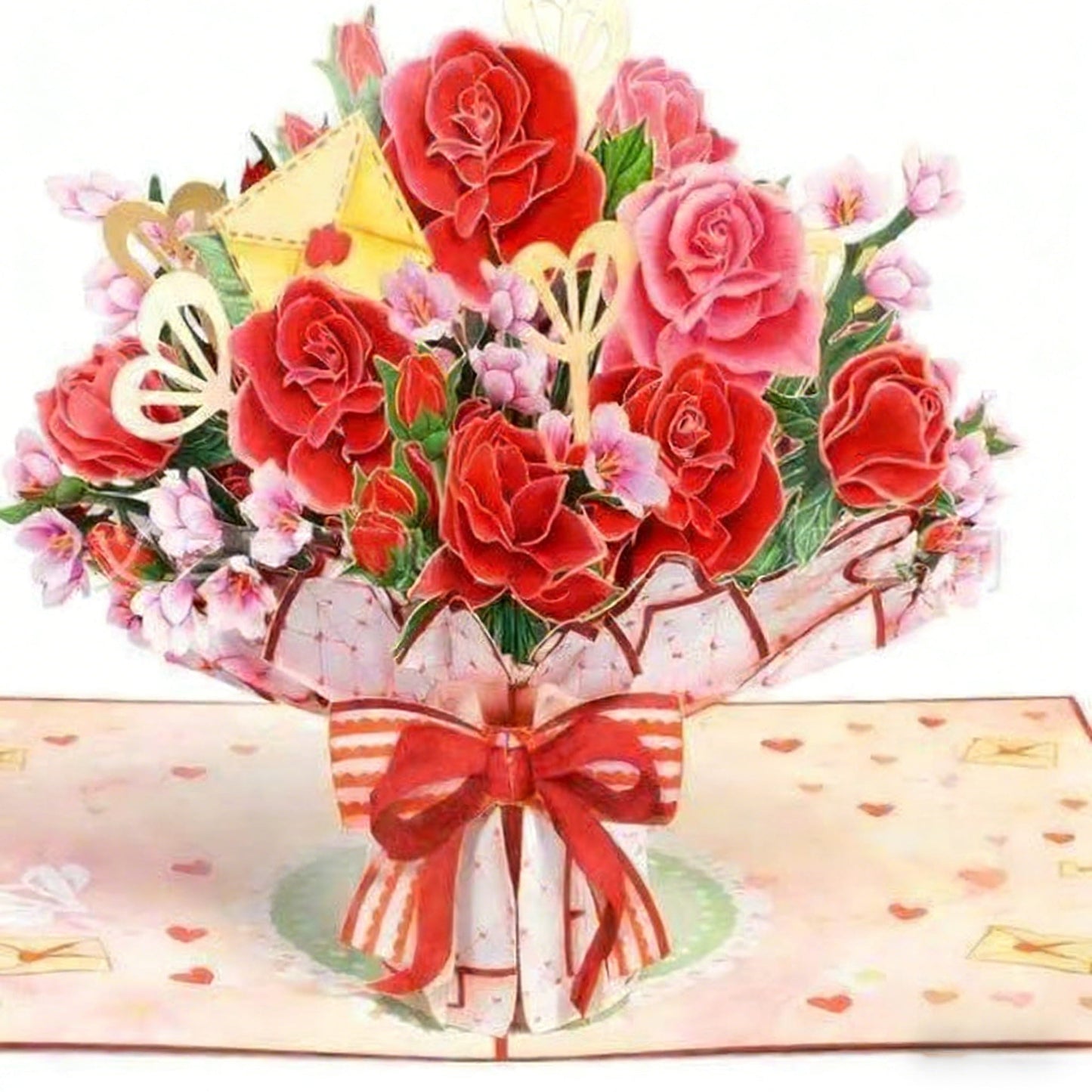 💌 Exklusiv zum Valentinstag: 3D-Pop-up-Karte mit Kirschblüten – das ultimative Andenken für Kartenliebhaber ❤️