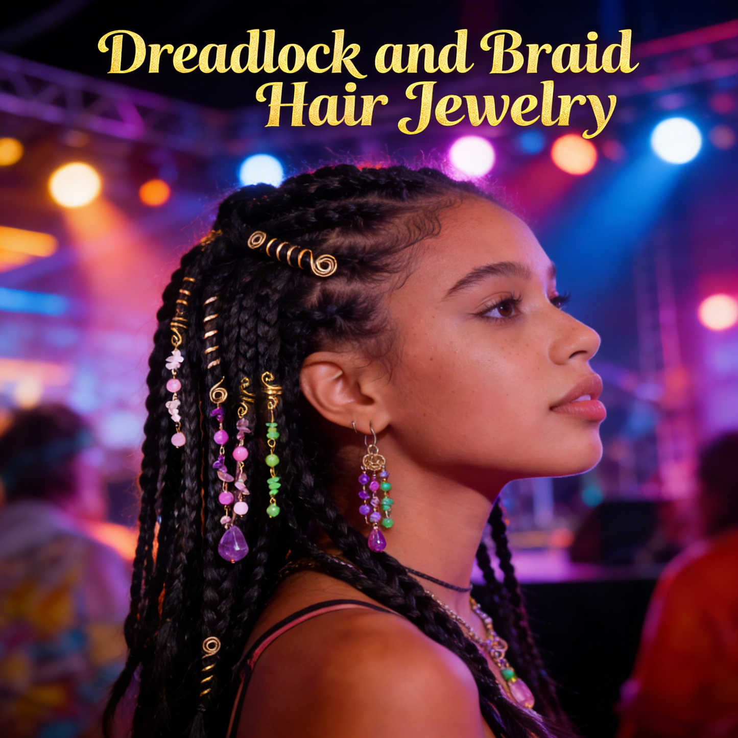 Dreadlock-Haarschmuck/Spiral-Haarspange