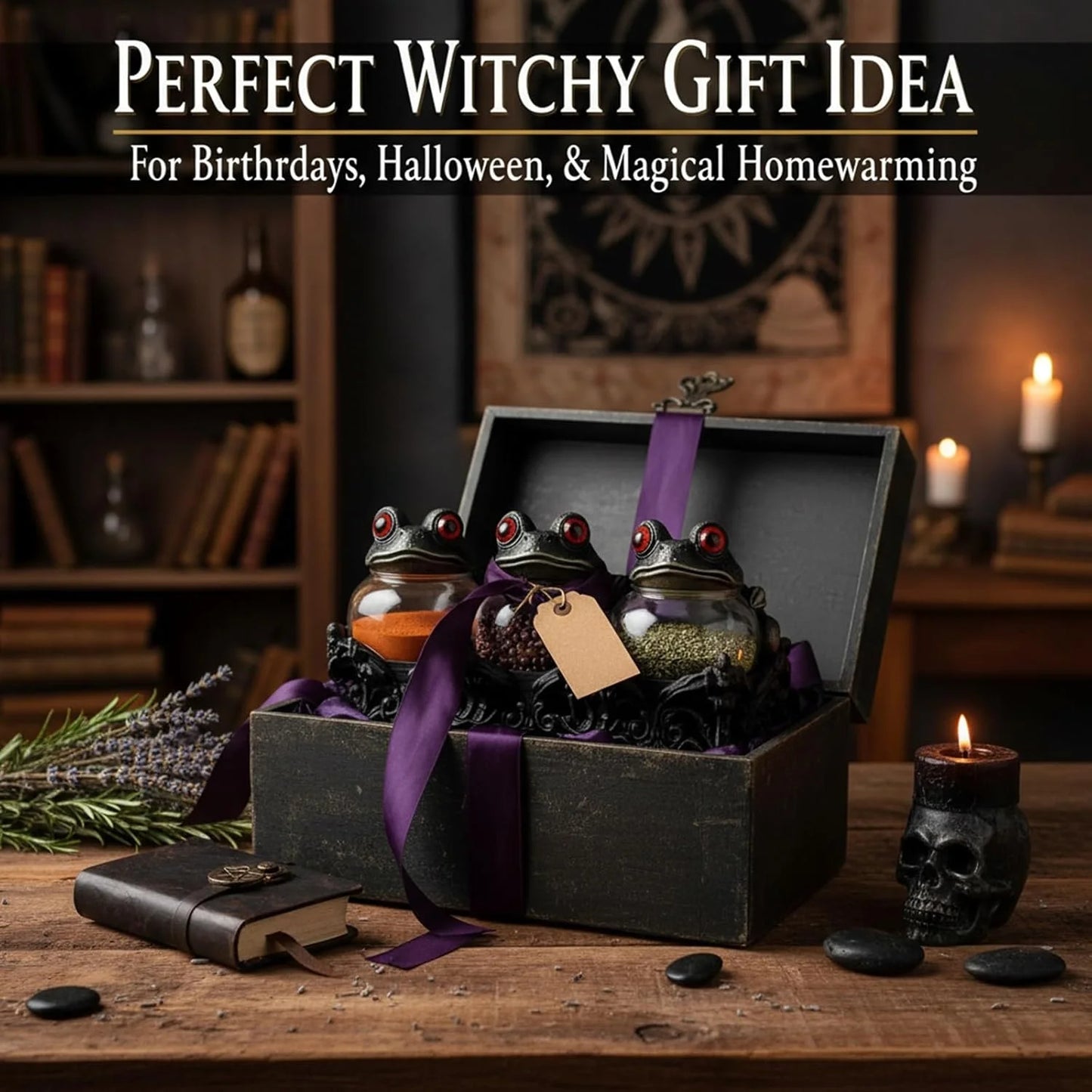 🐸🔮 Hexenfrosch-Gewürzdosen – Gotische Gewürzbehälter mit geheimnisvollem Apothekencharme! 🧙‍♀️✨