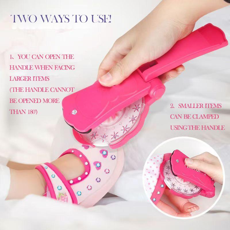 ✨Glitter Diamond Styling Tools Hair Gemstone Styling Set zum Beleuchten von Mädchenhaar, Kleidung, Accessoires, No Heat Required Hair Styling Accessories