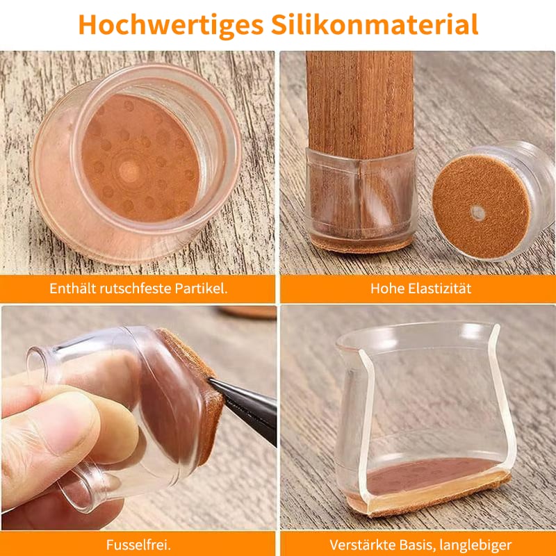 ✨ Universelle Stuhlbein-Schoner aus Gummi – Passend für alle Stuhlbeinformen, kratzfest und verschleißfest, die ultimative Lösung zum Schutz Ihrer Böden.