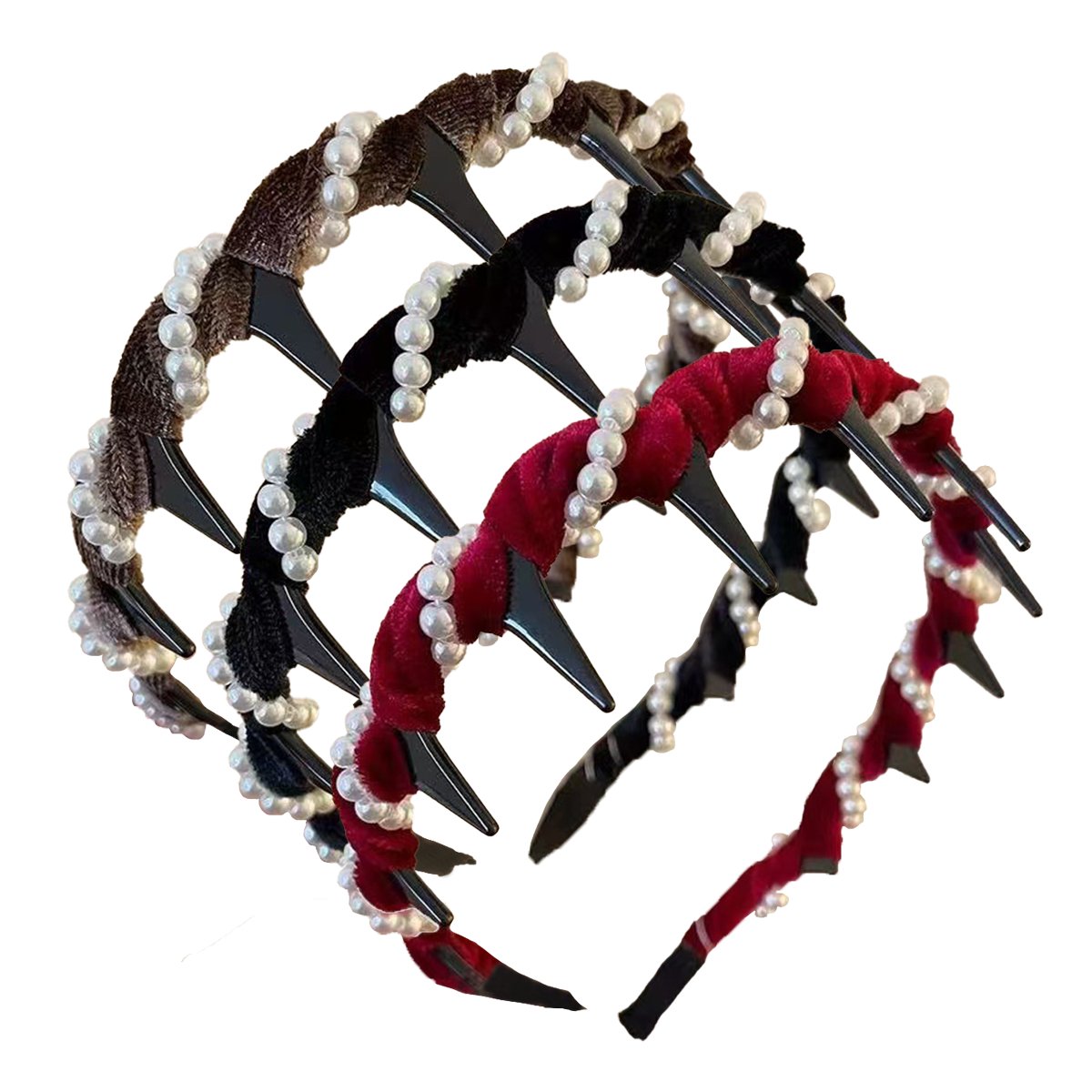 🔥🔥Retro-Kopfband mit Totenkopf und Perlen