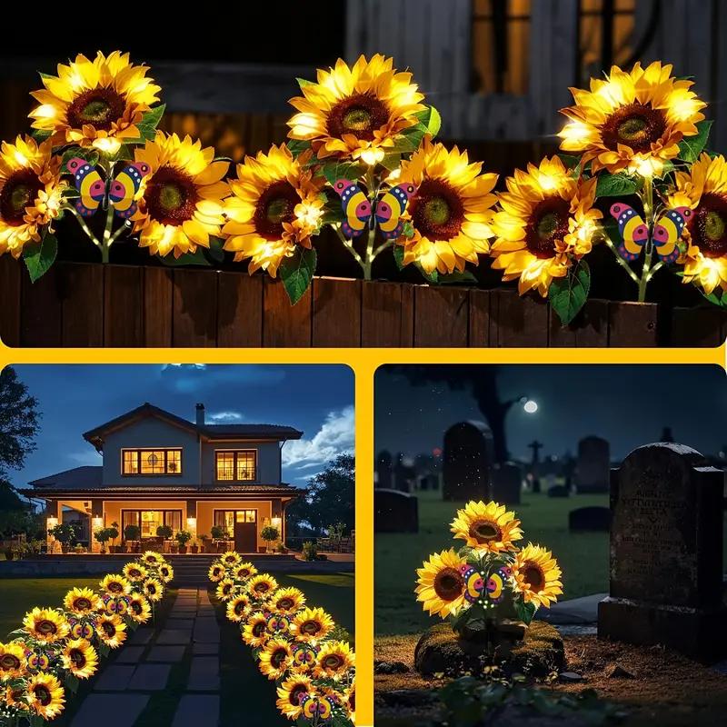 🌞Solar-LED-Sonnenblumen-Gartenleuchten – 29,6 Zoll/74 cm