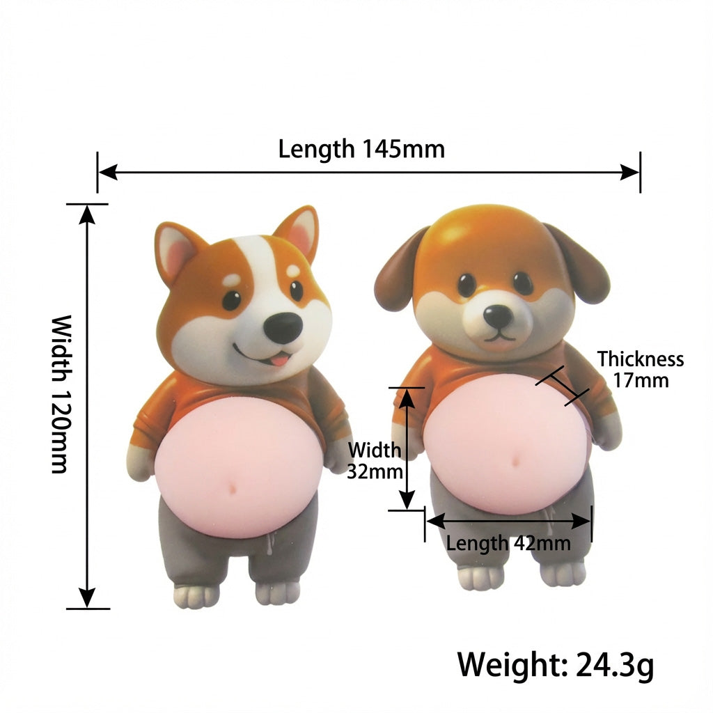 🐶Süßes Hundesilikon-Stoßschutz- und Stressabbau-Spielzeug