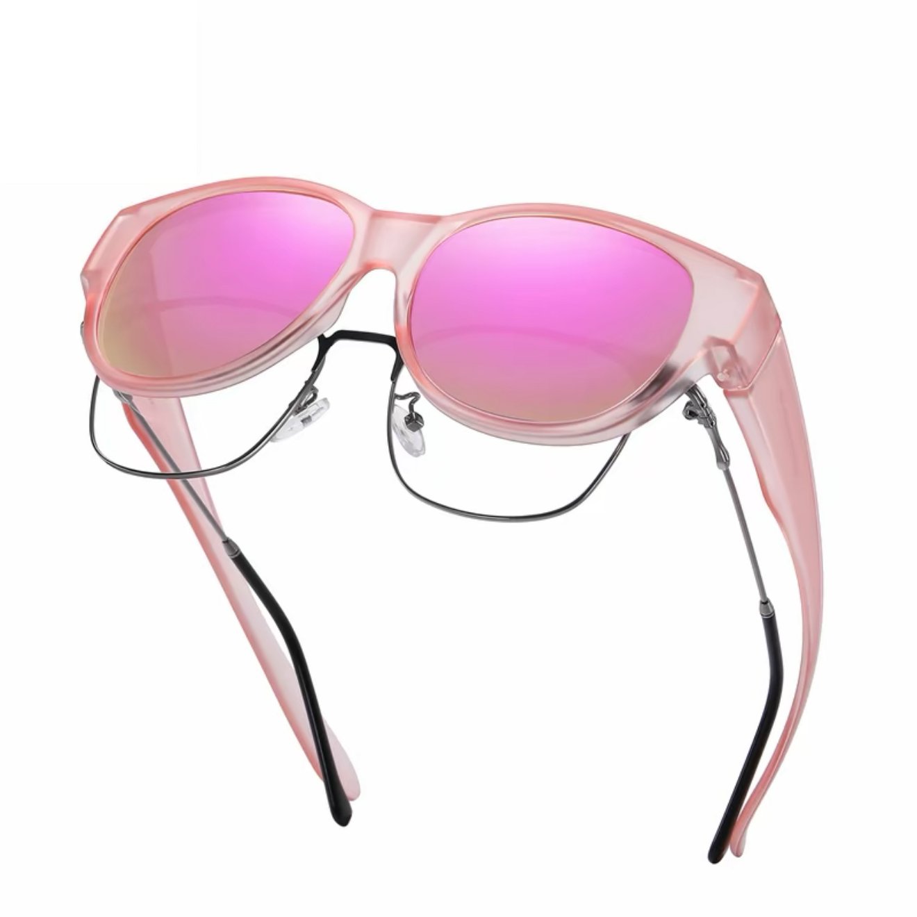 🕶 Neue Cat-Eye-Sonnenbrille in Übergröße, mit polarisierenden Gläsern und UV400-Schutz.