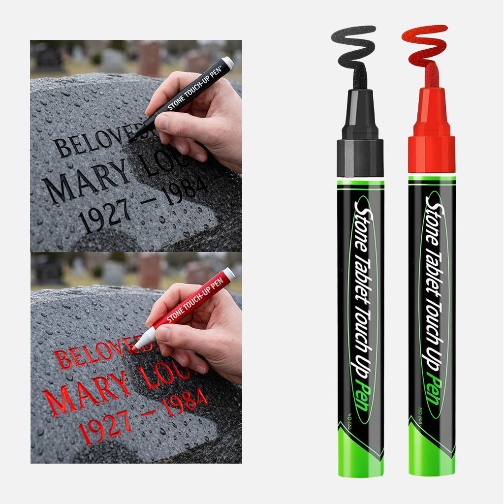 🎁 1 kaufen, 1 gratis erhalten 🐦 Goldfarbene Grabstein-Klammer zur Restaurierung verblasster Grabsteininschriften
