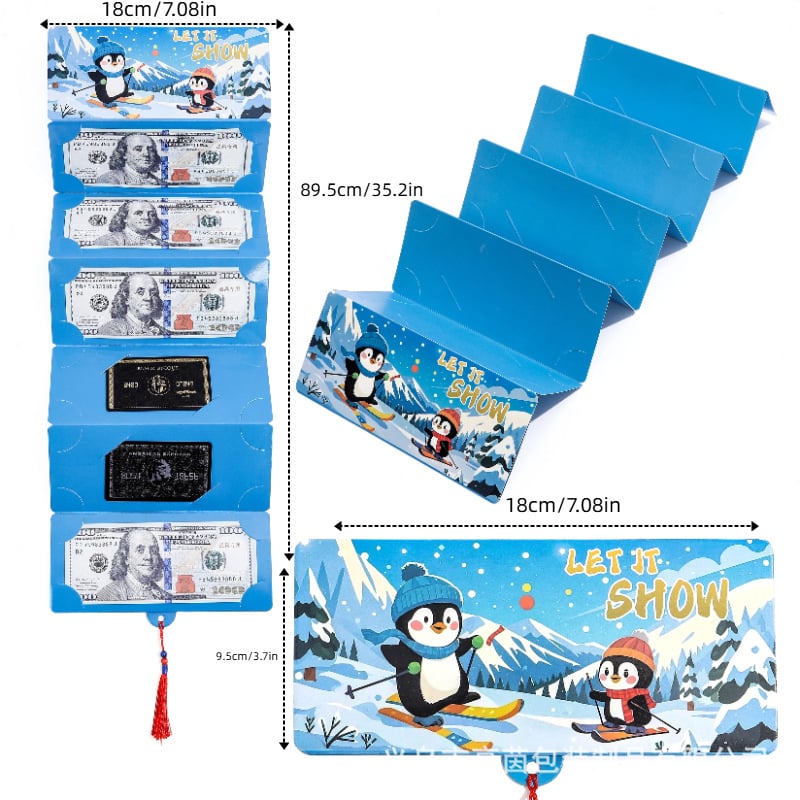 🎅Weihnachtsvorverkauf – 49 % Rabatt🎁 Kreativer, faltbarer Weihnachts-Geldumschlag zum Selbermachen🔥