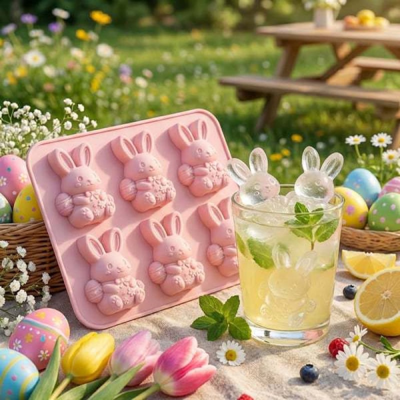🐮 Mini-Hochlandkuh-Eiswürfelform – Niedliche 3D-Eiswürfel für Getränke, Partys und Geschenke